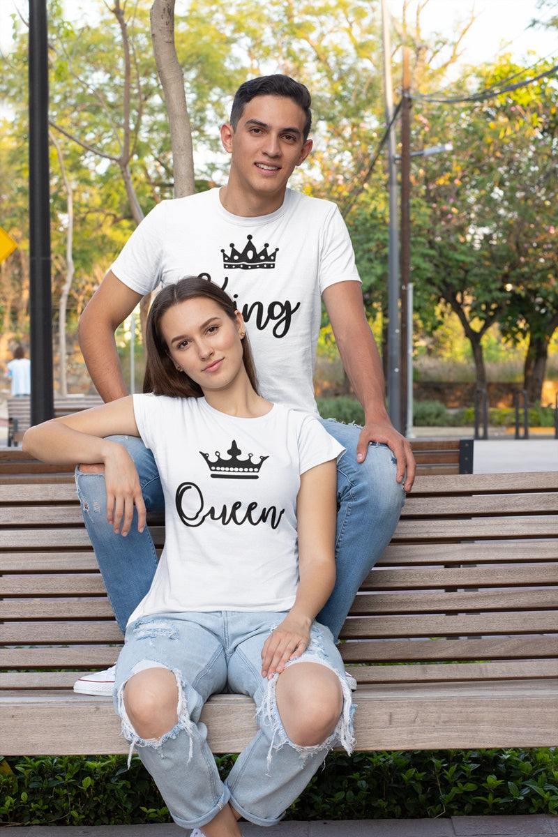 Set Tricouri Cuplu King Queen