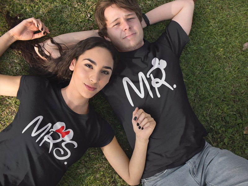 tricouri negre cuplu mr mrs 